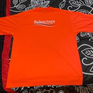 Orange  Balenciaga Oversized Tee Shirt size S